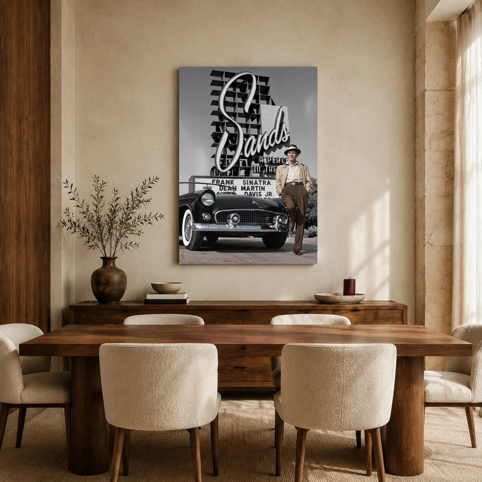 Frank Sinatra at The Sands Vintage Las Vegas Wall Art Print, view 7