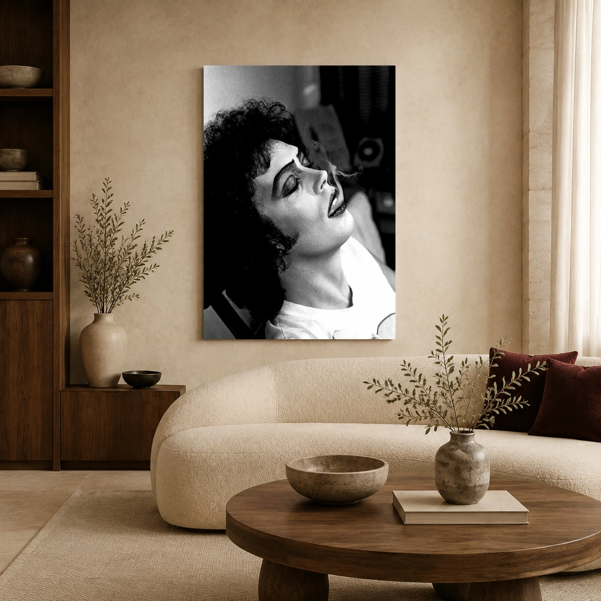 Tim Curry as Frank-N-Furter Cult Classic Portrait Canvas Print, view 5