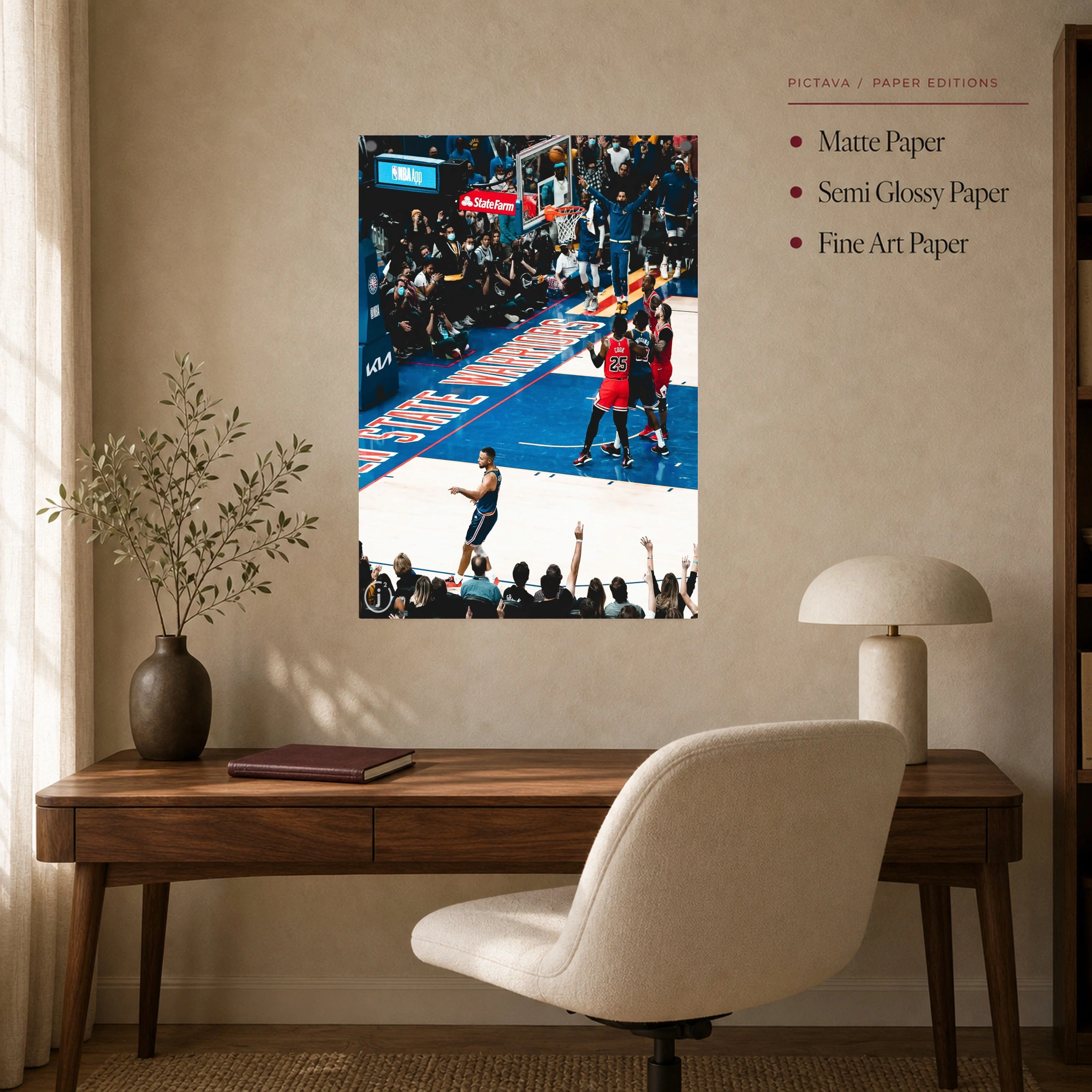 Stephen Curry Golden State Warriors Basketball Wall Art, view 7