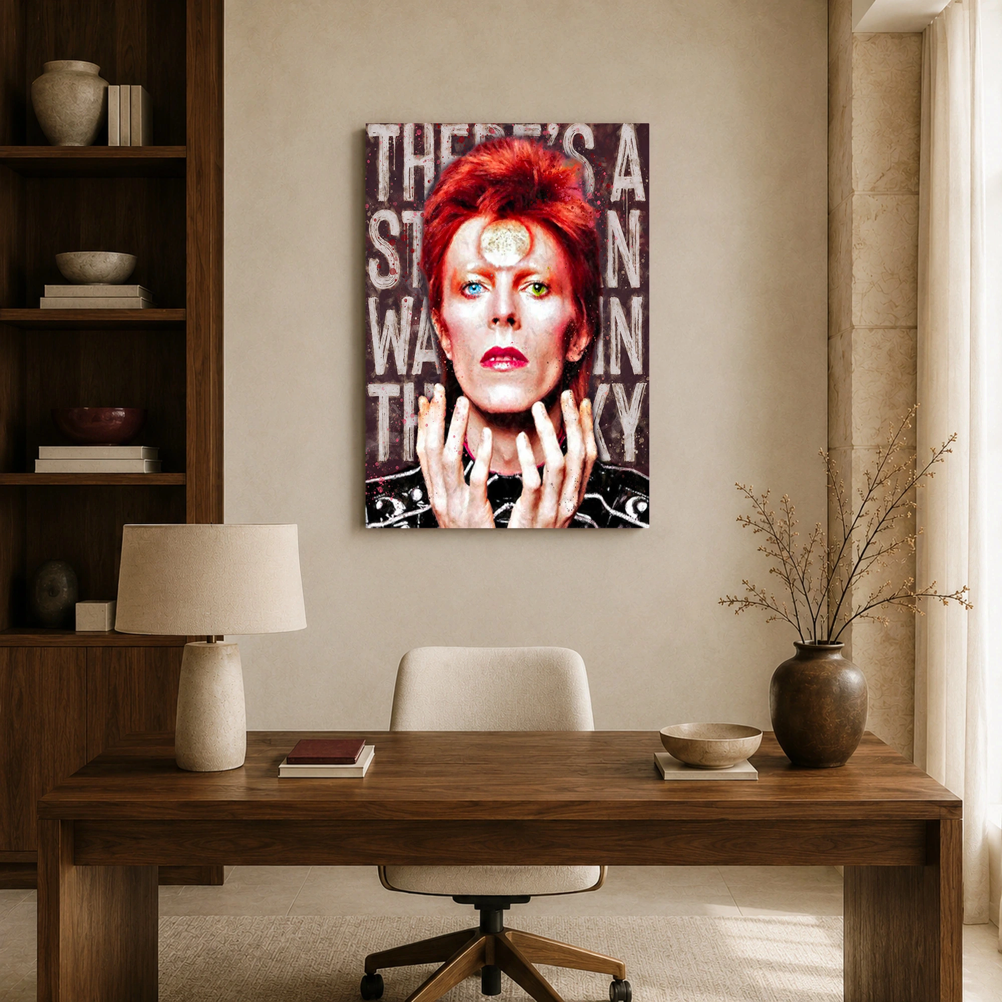 David Bowie Starman Rock Music Legend Canvas Art Print, view 8