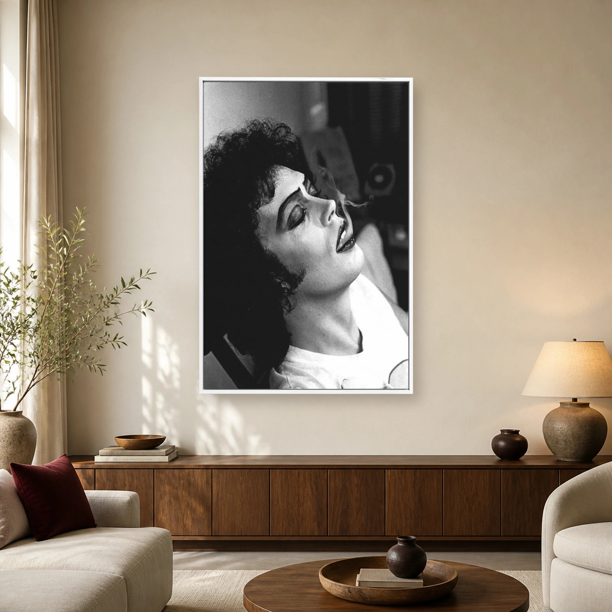 Tim Curry as Frank-N-Furter Cult Classic Portrait Canvas Print, view 2