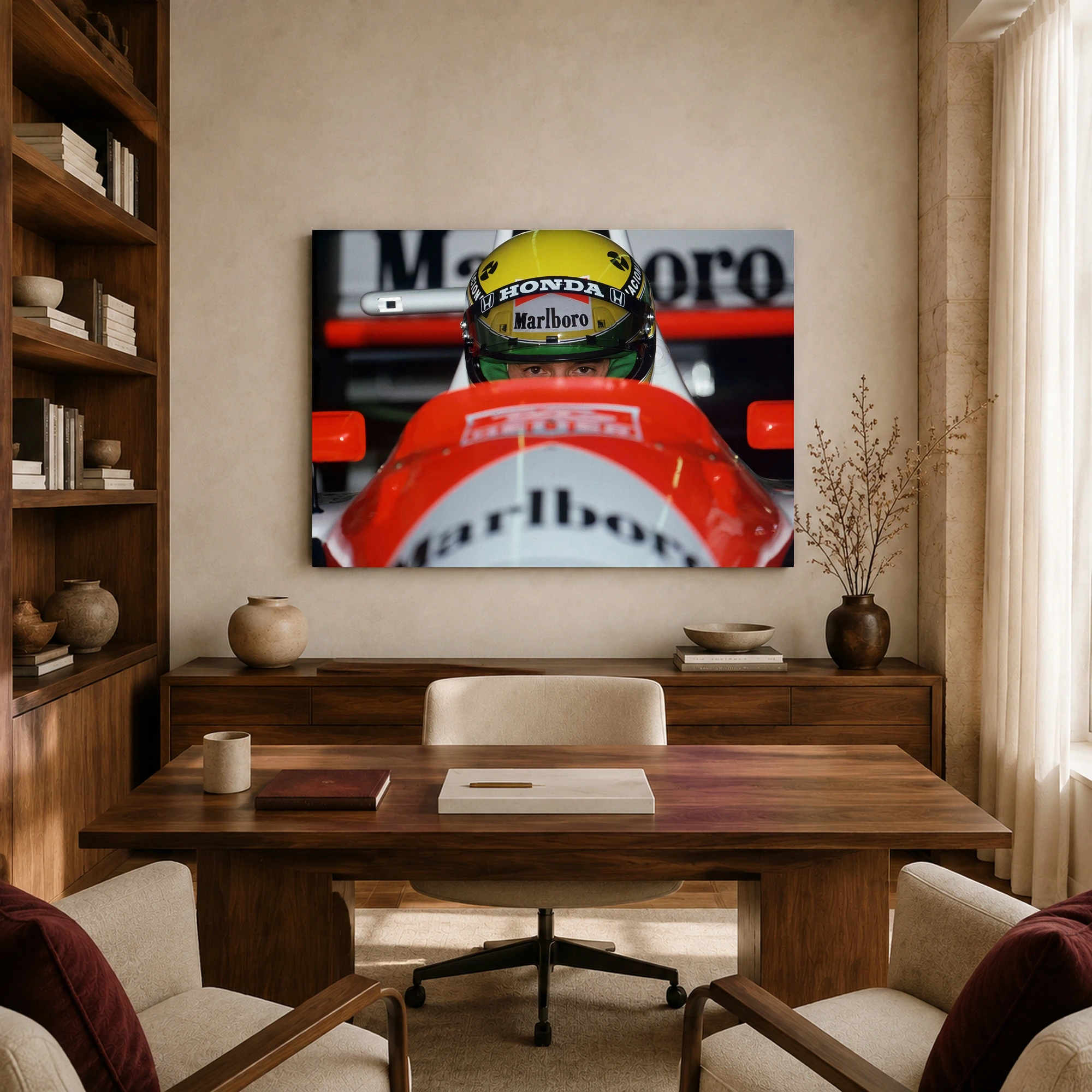 Ayrton Senna McLaren F1 Cockpit Portrait Wall Art Print, view 8