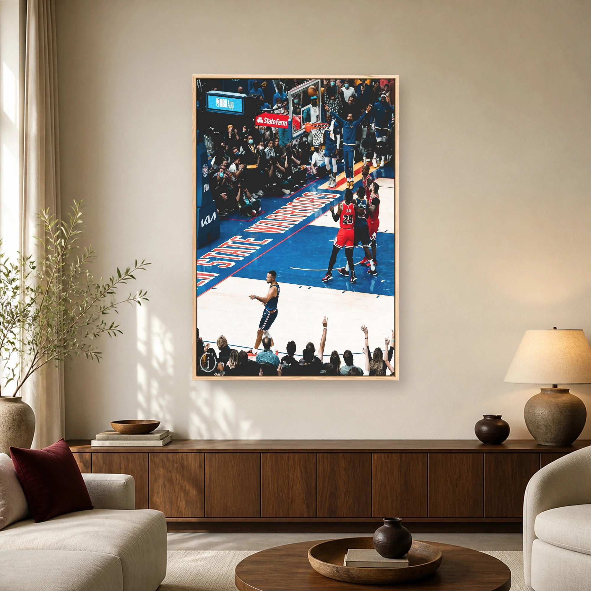 Stephen Curry Golden State Warriors Basketball Wall Art, view 2