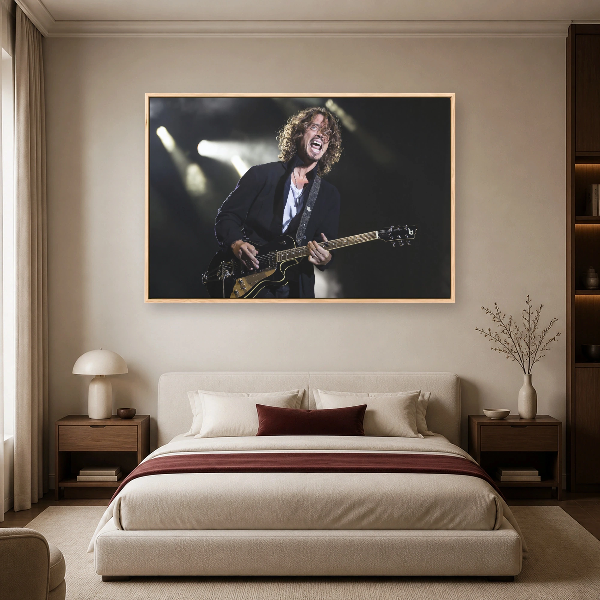 Chris Cornell Live Concert Guitar Performance Art Print, view 5