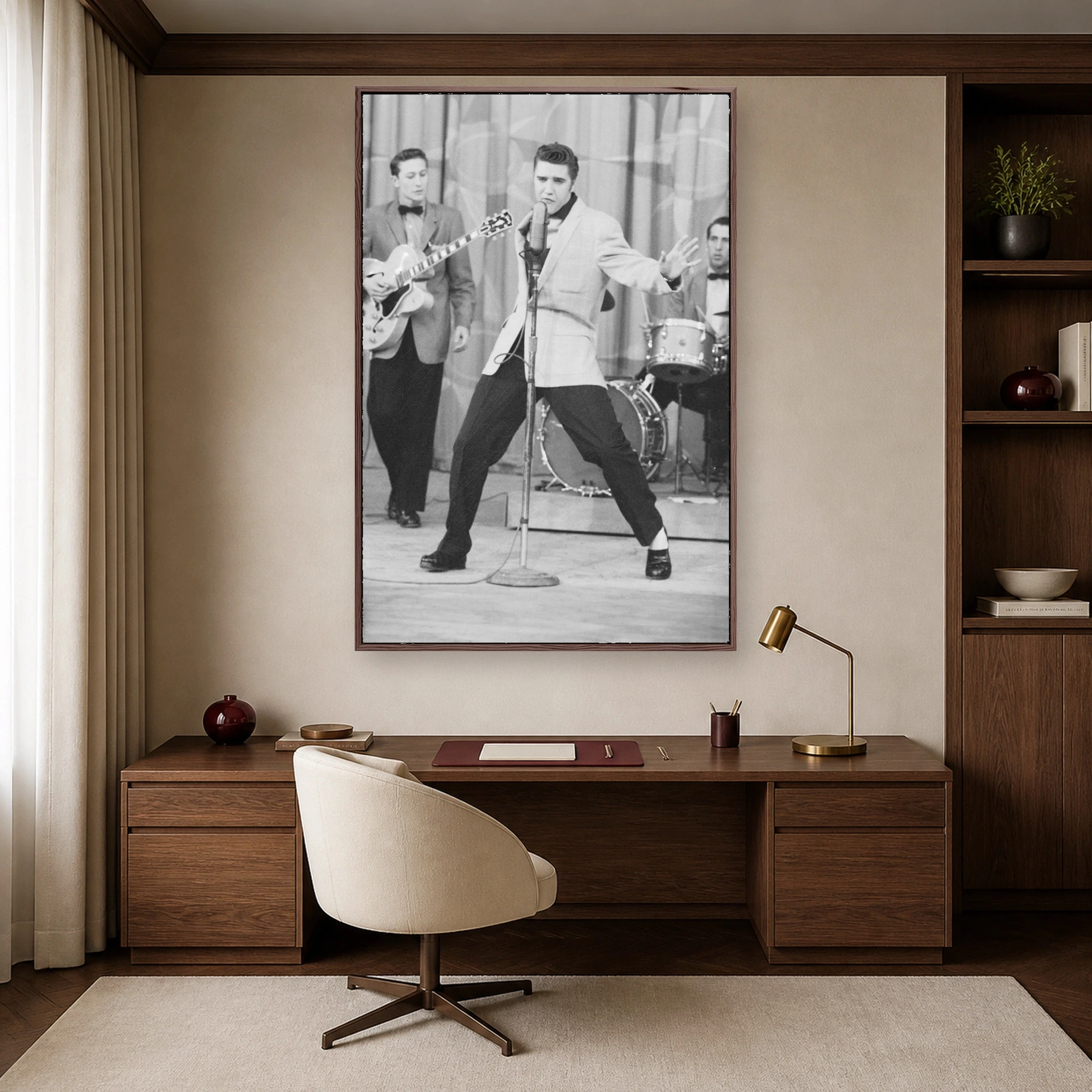 Elvis Presley Vintage Concert Performance Wall Art, view 4