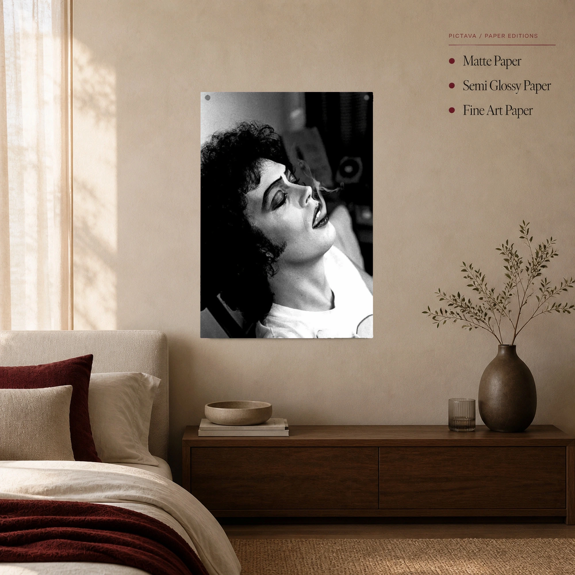 Tim Curry as Frank-N-Furter Cult Classic Portrait Canvas Print, view 3