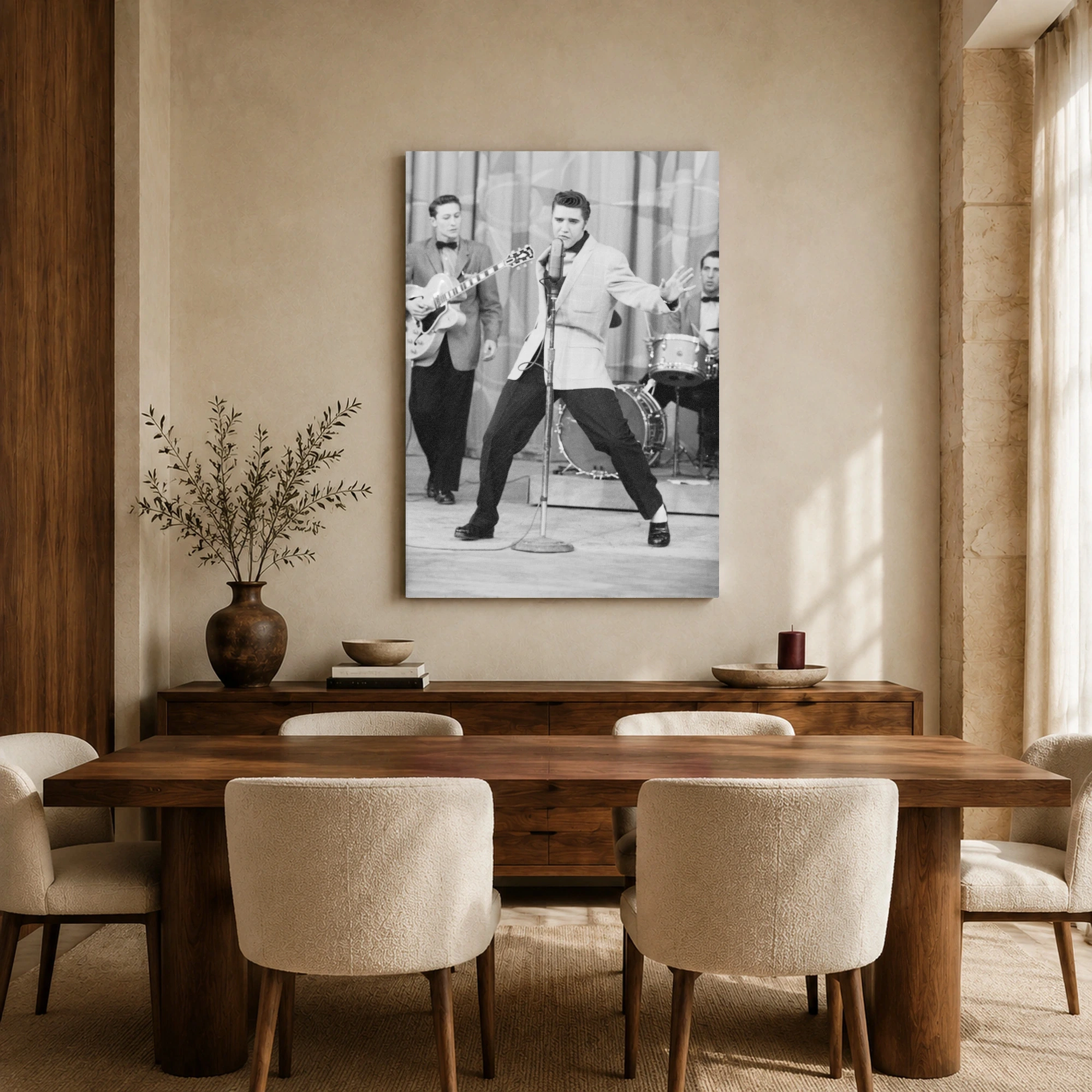 Elvis Presley Vintage Concert Performance Wall Art, view 7