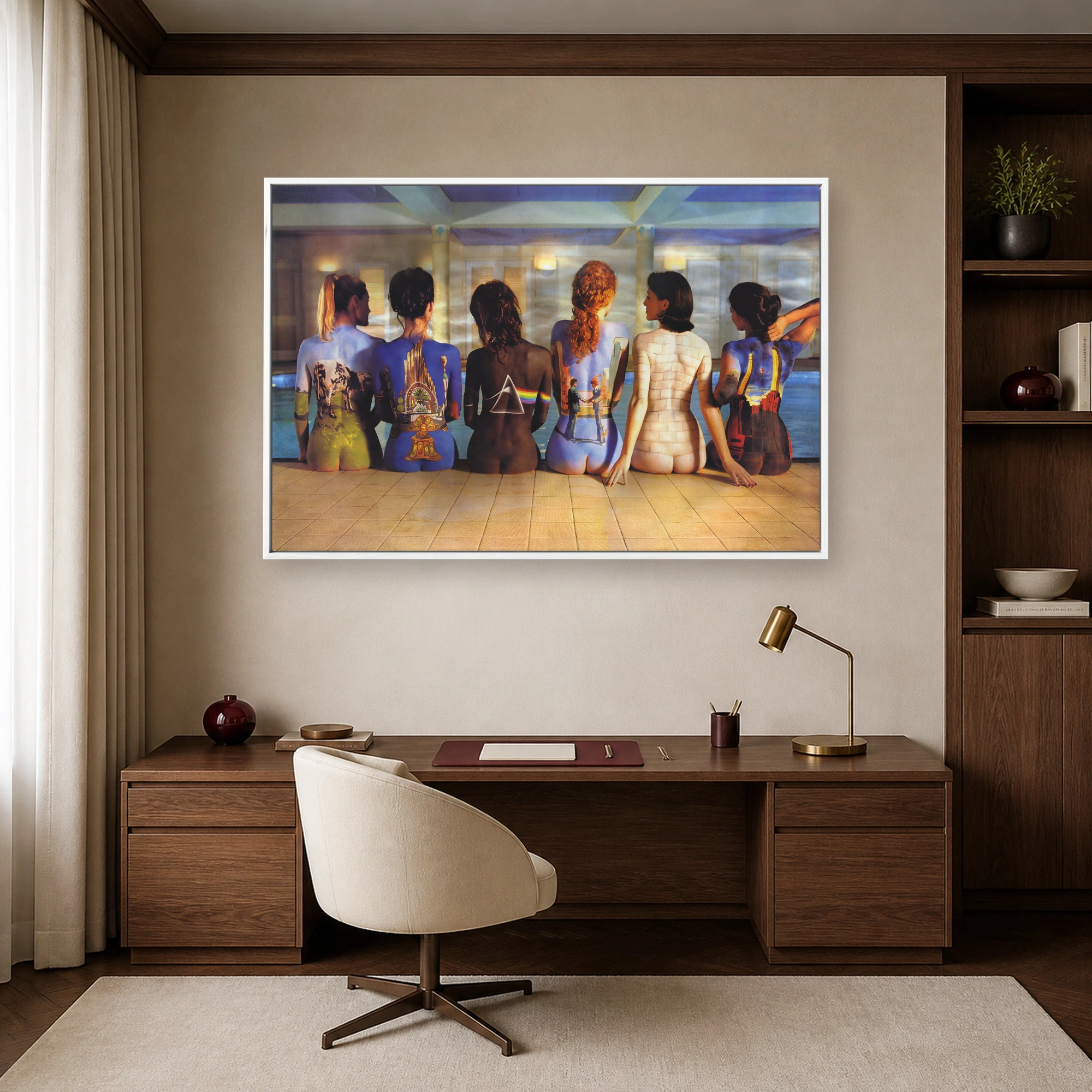 Pink Floyd Back Catalogue Body Paint Canvas Print, view 6