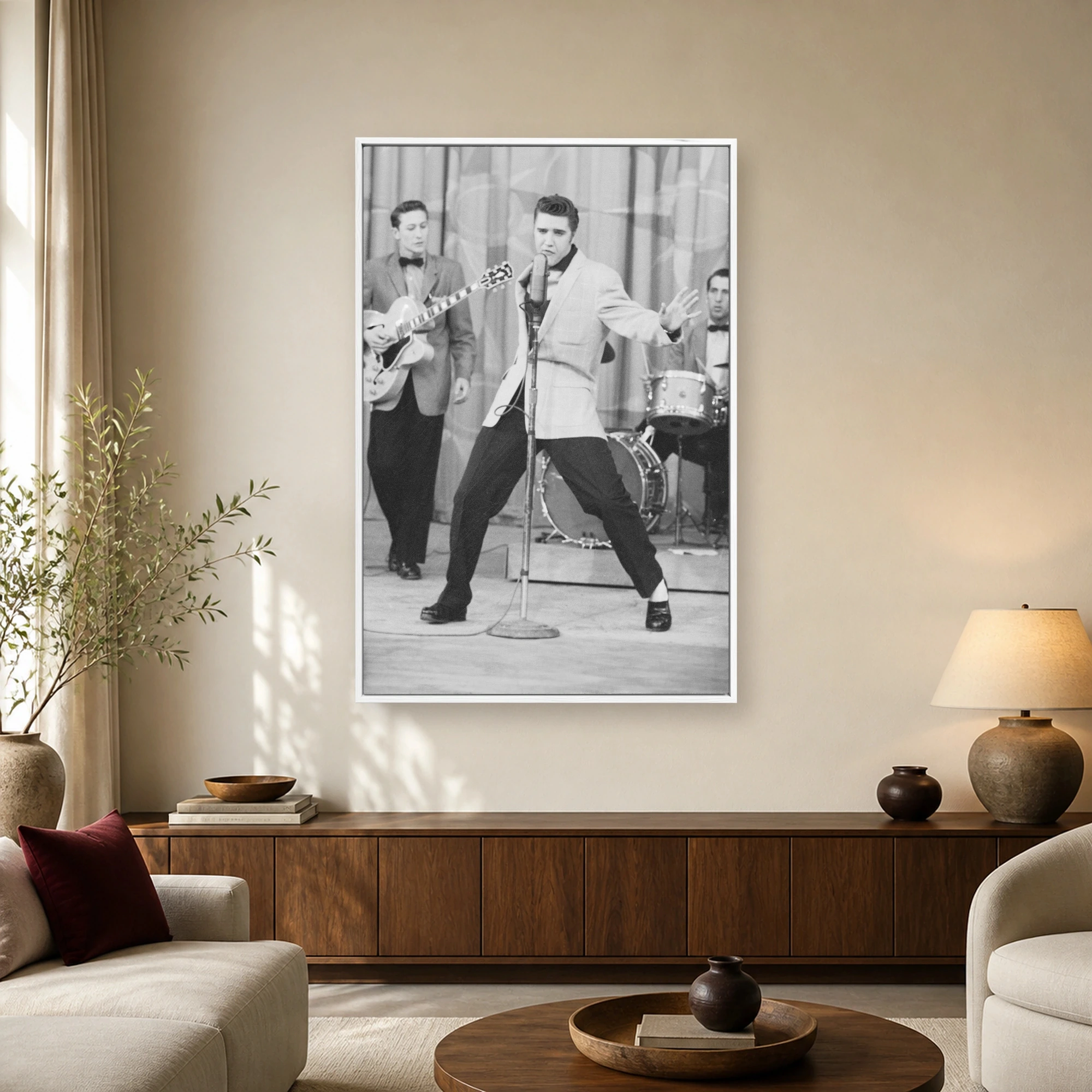 Elvis Presley Vintage Concert Performance Wall Art, view 2