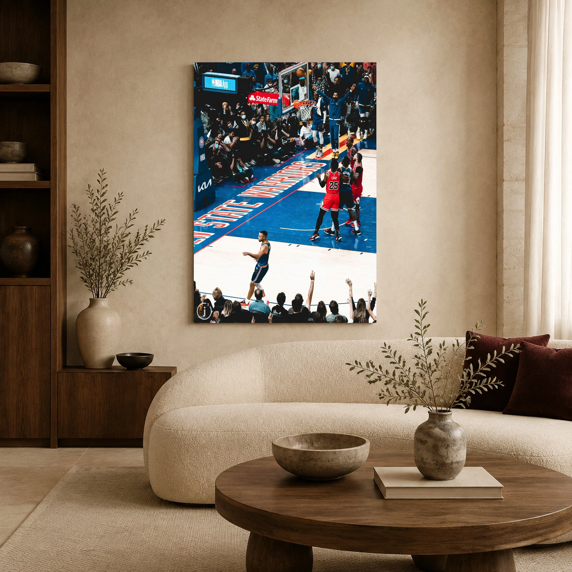 Stephen Curry Golden State Warriors Basketball Wall Art, view 3