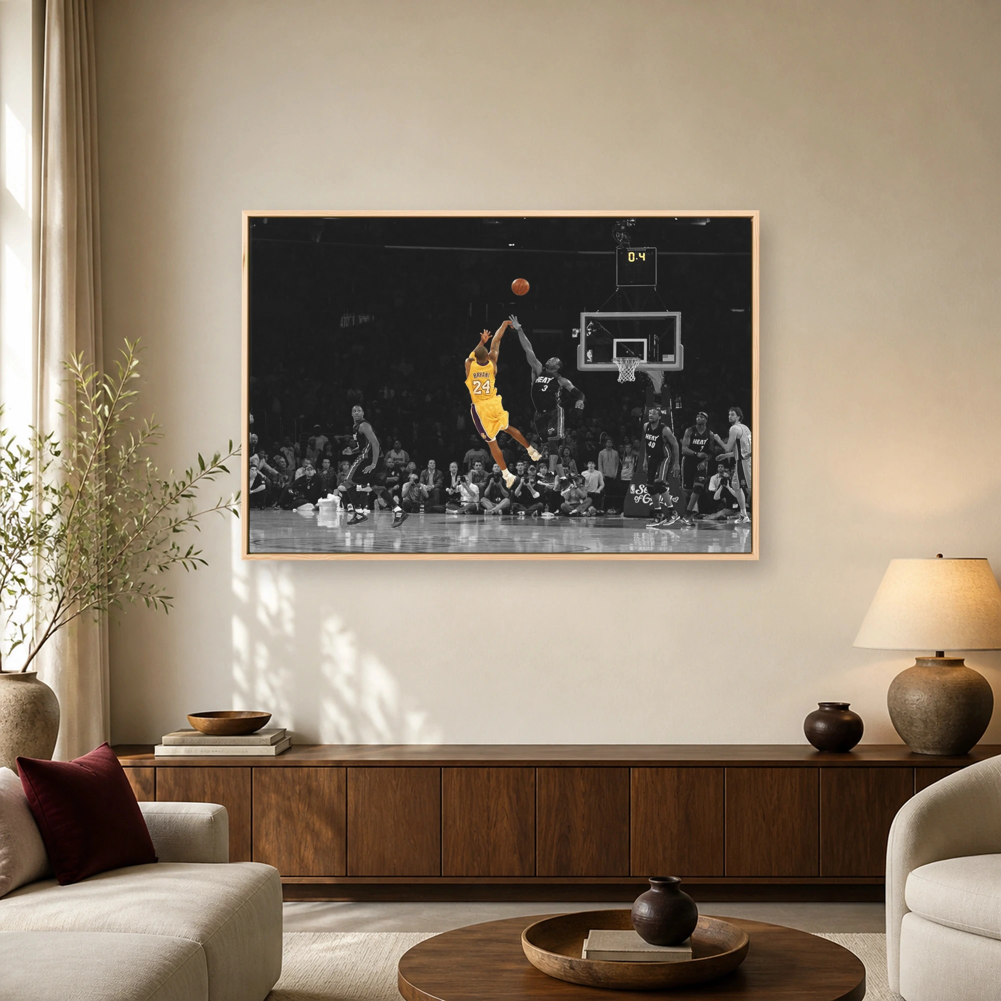 Kobe Bryant Legend Basketball Canvas Art Print, view 2