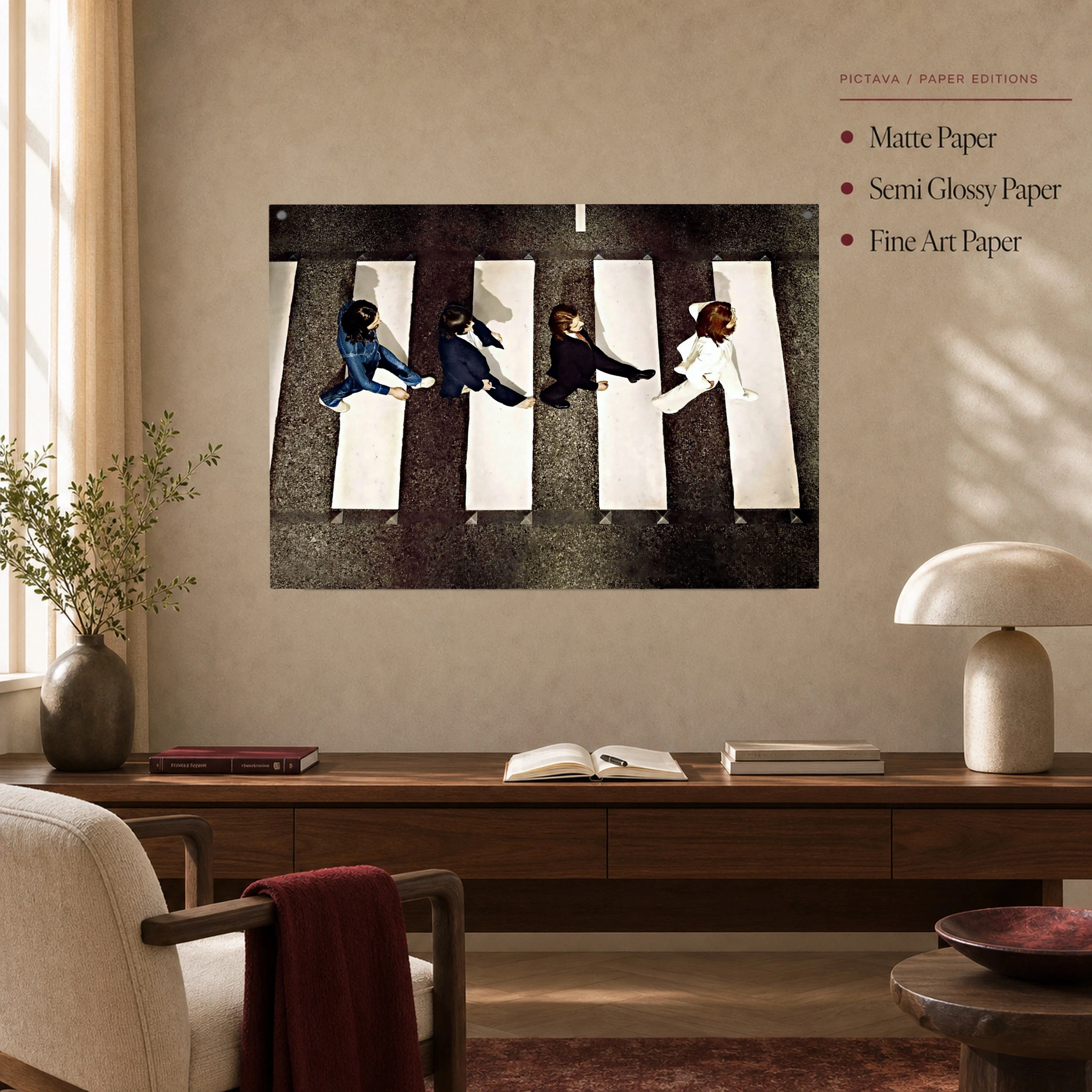Abbey Road Crossing Music Wall Art, view 5